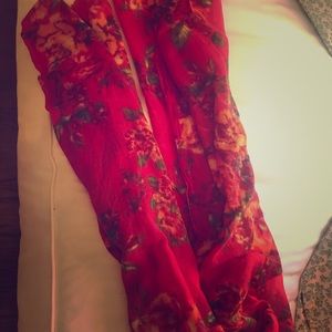 Anthropologie Floral Scarf